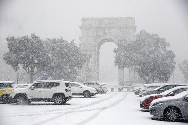Genova - emergenza allerta neve, nevicata superiore alle previsi
