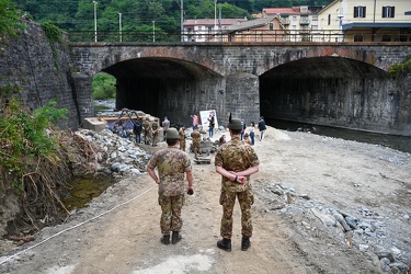 Genova, Campo Ligure - operazioni disinnesco bomba seconda guerr