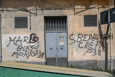 scritte minacce Bucci Salvini Meloni 10062021-4802