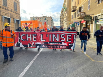 Genova, Cornigliano - manifestazione ILVA