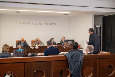 Genova, tribunale - udienza ineleggibilita sindaco Marco Bucci