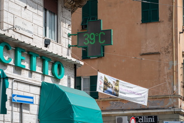 Genova, agosto - alte temperature, caldo estivo
