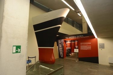 Genova, Galata Museo del Mare - allestimento della mostra sul tr