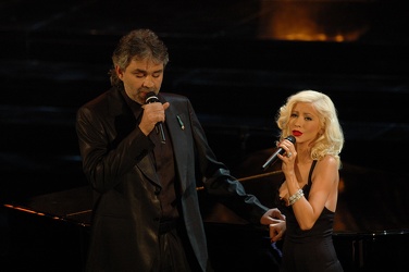 Festival Sanremo 2006 - Andrea Bocelli e Cristina Aguilera