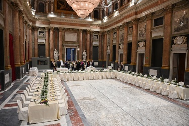 Genova, palazzo ducale - cena organizzata da Miki Wolfson