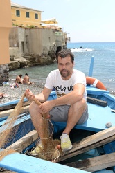 Genova, Boccadasse - il famoso pescatore Mario Migone