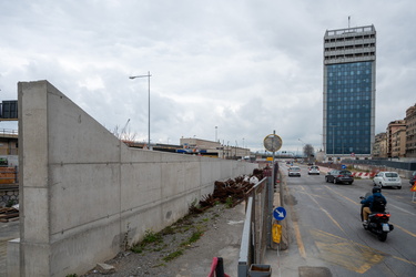 Genova, avanzamento lavori cantiere nuovo nodo autostradale Ge O