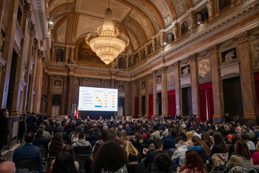 Genova, palazzo Ducale, sala maggior consiglio - convegno Italia