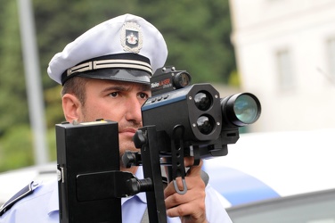 Genova - corso europa - polizia municipale autovelox