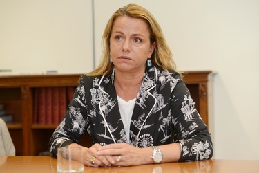 Genova - Cristina Balbo, Intesa Sanpaolo, intervistata nella sed