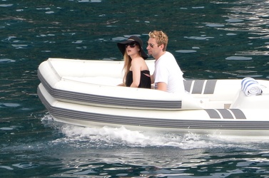 Portofino 2013 - Avril Lavigne con il marito
