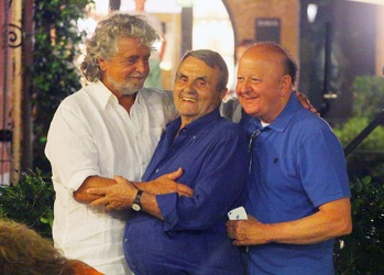 Portofino 2013 - Massimo Boldi e Beppe Grillo a cena da Puny