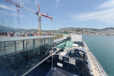 Genova - le ultime fasi prima dell'arrivo del nuovo delfinario p