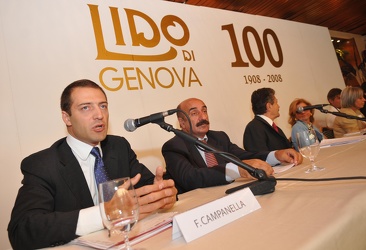 Genova - conferenza stampa nuovo lido di Corso Italia