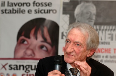 Edoardo Sanguineti - candidato sindaco per Genova