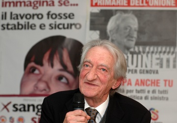 Edoardo Sanguineti - candidato sindaco per Genova
