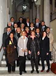 Genova - foto di gruppo per i candidati del PD