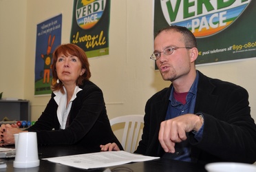 Genova - conferenza stampa dei Verdi