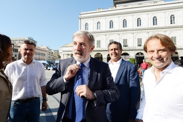 Genova, chiusura campagna elettorale amministrative candidato Ma