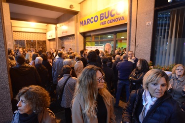 Genova, piccapietra - inaugurato point elettorale candidato Marc