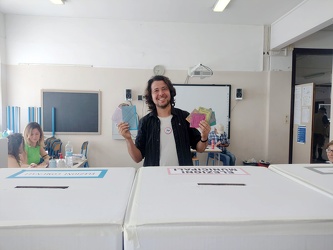 Genova, il giorno del voto - Candidato sindaco 3V Martino Manzan