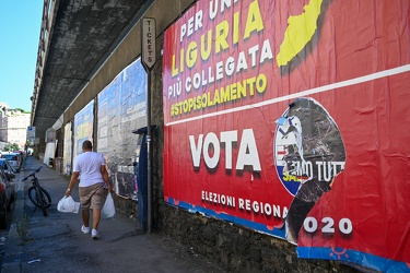 Genova campagna elettorale regionali 2020 - affissioni
