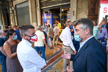 Genova, via XX Settembre, campagna elettorale regionali 2020 - a