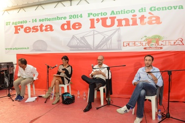 Genova - festa dell'Unit√† 2014 - dibattito candidati primarie p