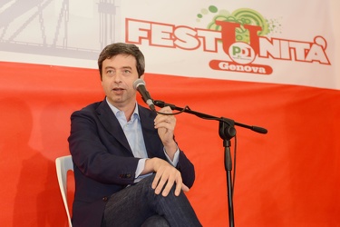 Genova - festa dell'Unit√† 2014 - dibattito con il ministro Andr