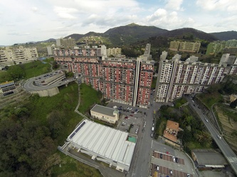 Genova - Begato - le periferie viste dall'alto con un drone