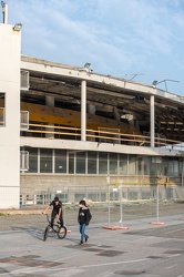 Genova, fiera - avanzamento lavori demolizione per waterfront di