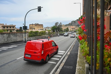 Genova Nervi - nuovo semaforo e cambio viabilita