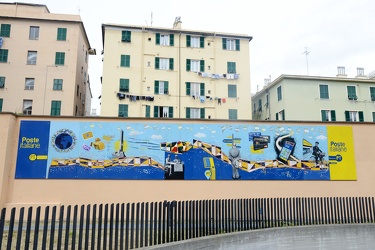 Genova, Sampierdarena - ufficio poste piazza Monastero - inaugur