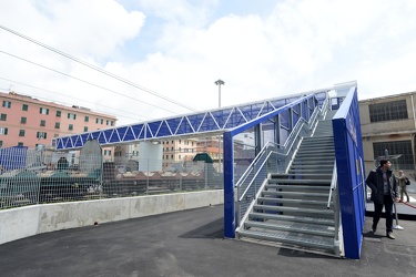 Genova, stazione treni Sestri Ponente - inaugurata nuova passere