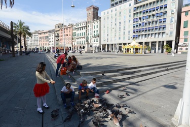 Genova, la zona di Piazza Caricamento