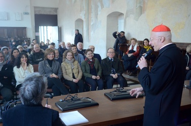 Genova - cardinale Angelo Bagnasco presso architettura