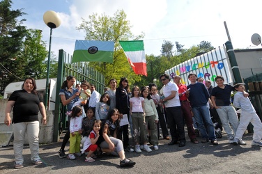 Genova - Bagnasco visita campo rom