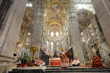 Genova - cattedrale San Lorenzo - la messa del Cardinale Angelo 