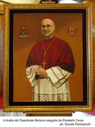 Genova - ritratto cardinale Tarcisio Bertone 