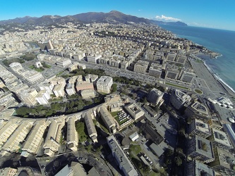Genova - quartiere carignano - complesso ospedale galliera ripre