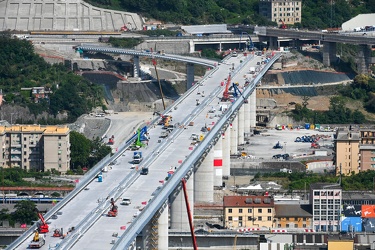 Genova, avanzamento lavori nuovo ponte ex Morandi