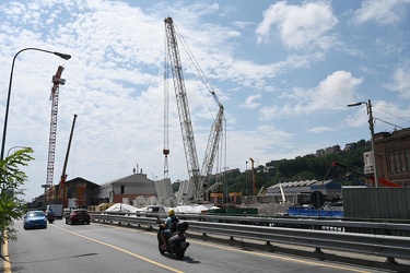 Genova - cantiere ponte Morandi, ormai ultimata demolizione ulti