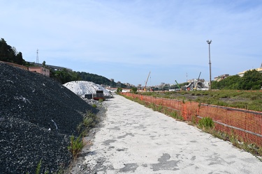 Genova, avanzamento lavori cantiere ricostruzione ponte Morandi