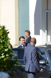 Genova - il premier Giuseppe Conte in visita all'ospedale San Ma