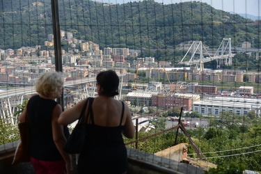 Genova - la situazione a otto giorni dal crollo di Ponte Morandi