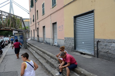 Genova - la situazione a Certosa a otto giorni dal crollo di Pon