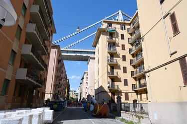 Genova, via Fillak e via Porro - situazione Ponte Morandi