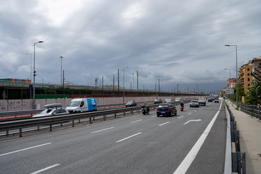 Genova, confronto fotografico a 5 anni dal crollo del ponte mora