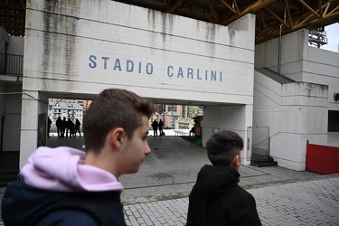 Genova, stadio carlini - impianto sportivo domenica, in corso ru