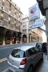 Genova - via XX Settembre - i parcheggi Hotel Bristol e pista ci